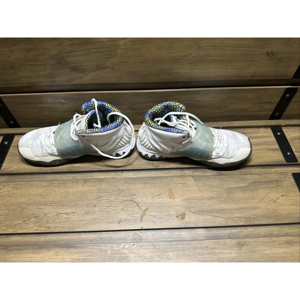 NIKE KYRIE 6 Boy's 7Y , White Sapphire Laser‎ Crimson Blue. BQ5599-146.